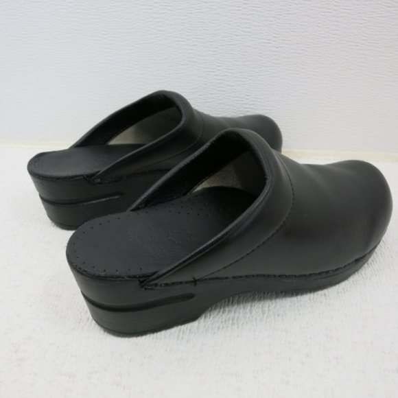 Dansko Polished Leather Mules Clogs Slides Shoes - Picture 4 of 7